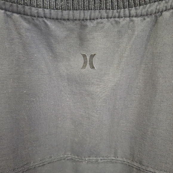 HURLEY mens Light Bkack Jacket Size Med - Picture 4 of 7